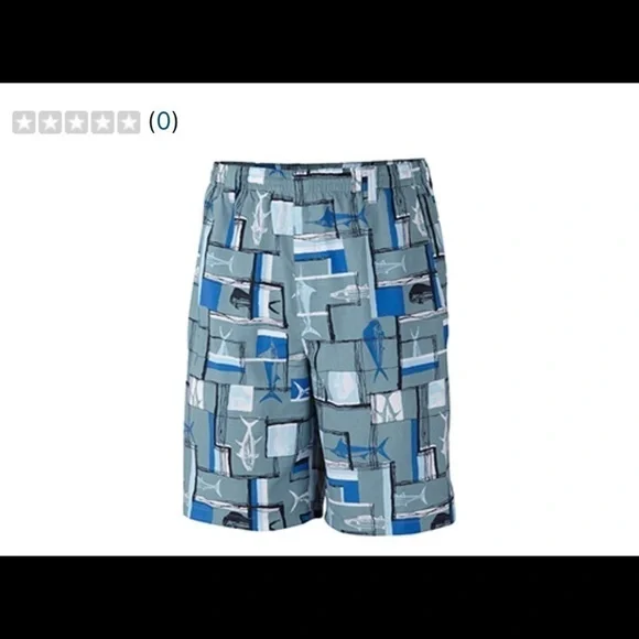 Columbia Backcast II Printed Swim Trunks Blue Fish​​​​​​​​​​ - Picture 3 of 15